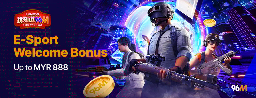96M Casino 188% E-SPORTS WELCOME BONUS