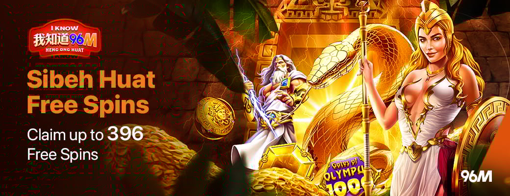 96M Casino SIBEH HUAT FREE SPIN