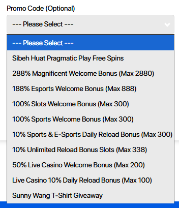 96m casino selecting promotion at deposit